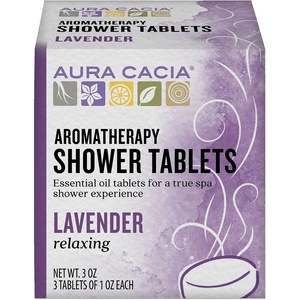 image:imageAura Cacia  Purifying Eucalyptus Shower Tablet Pure Essential Oils  Contains 3 IndividuallyWrapped 1 oz TabletsLavender