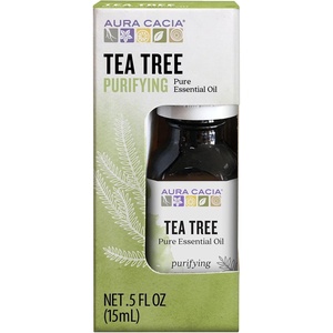 image:imageAura Cacia 100 Pure Tea Tree Essential Oil 100 Pure Therapeutic Grade 15 ml in Box Melaleuca alternifolia05 Fl Oz Pack of 1