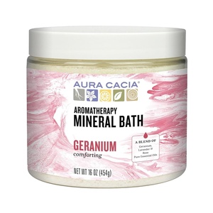 image:imageAura Cacia Aromatherapy Mineral Bath Comforting Geranium 16 Ounce jar Pack of 22