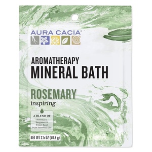 image:imageAura Cacia Aromatherapy Mineral Bath Inspiring Rosemary 25 Ounce Packet Pack of 3Rosemary