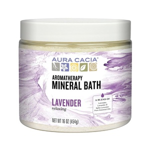 image:imageAura Cacia Aromatherapy Mineral Bath Relaxing Lavender 16 Ounce jar Pack of 2