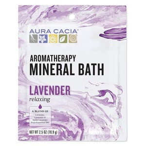 image:imageAura Cacia Aromatherapy Mineral Bath Relaxing Lavender 25 ounce packet Pack of 3Lavender