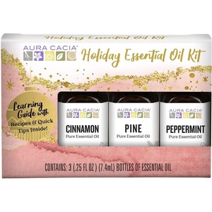 image:imageAura Cacia Cheerful Pure Essential Oils Uplifting Kit 025 fl oz 4Pack Grapefruit Lemon Lime Sweet Orange Aromatic OilsHoliday Essential