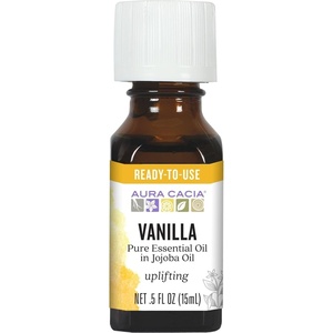 image:imageAura Cacia German Chamomile Essential Oil in jojoba Oil  05 fl oz  Matricaria recutitaVanilla