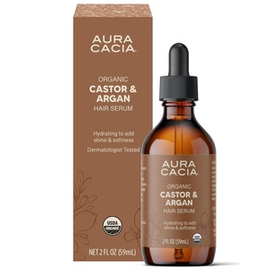 image:imageAura Cacia Organic Castor amp Argan Oil Hair Serum 2 Fl Oz