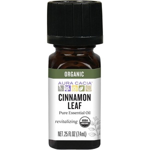image:imageAura Cacia Organic Cinnamon Leaf Essential Oil 025 Ounce025 Fl Oz Pack of 1