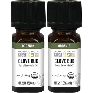 image:imageAura Cacia Organic Cinnamon Leaf Essential Oil 025 Ounce025 Fl Oz Pack of 2