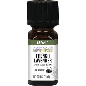 image:imageAura Cacia Organic French Lavender Pure Essential Oil Vegan Cruelty Free 025 Fluid Ounces Pack of 1