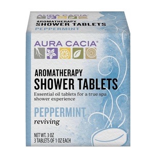 image:imageAura Cacia Peppermint Shower Tablets  Reviving Aromatherapy Steamers with Pure Essential Oils  Energizing Morning Shower Experience  3 Ounce Pack of 3Reviving Peppermint