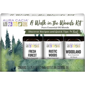 image:imageAura Cacia Walk in the Woods Kit Essential Oil Kits  075 Fl Oz Pack of 1Scent Set
